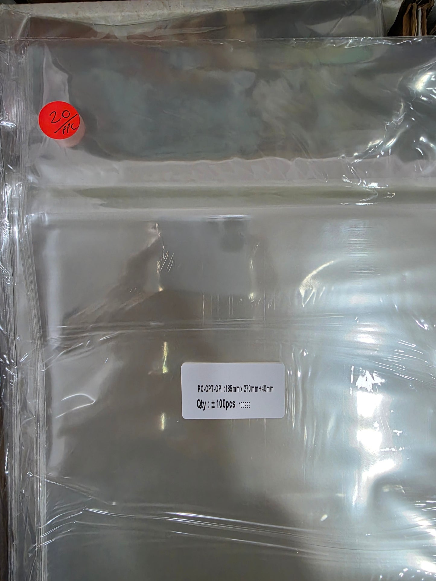 Regular/Silverage 185 mm x 270 mm x 40 mm Acid-Free Comic Bags