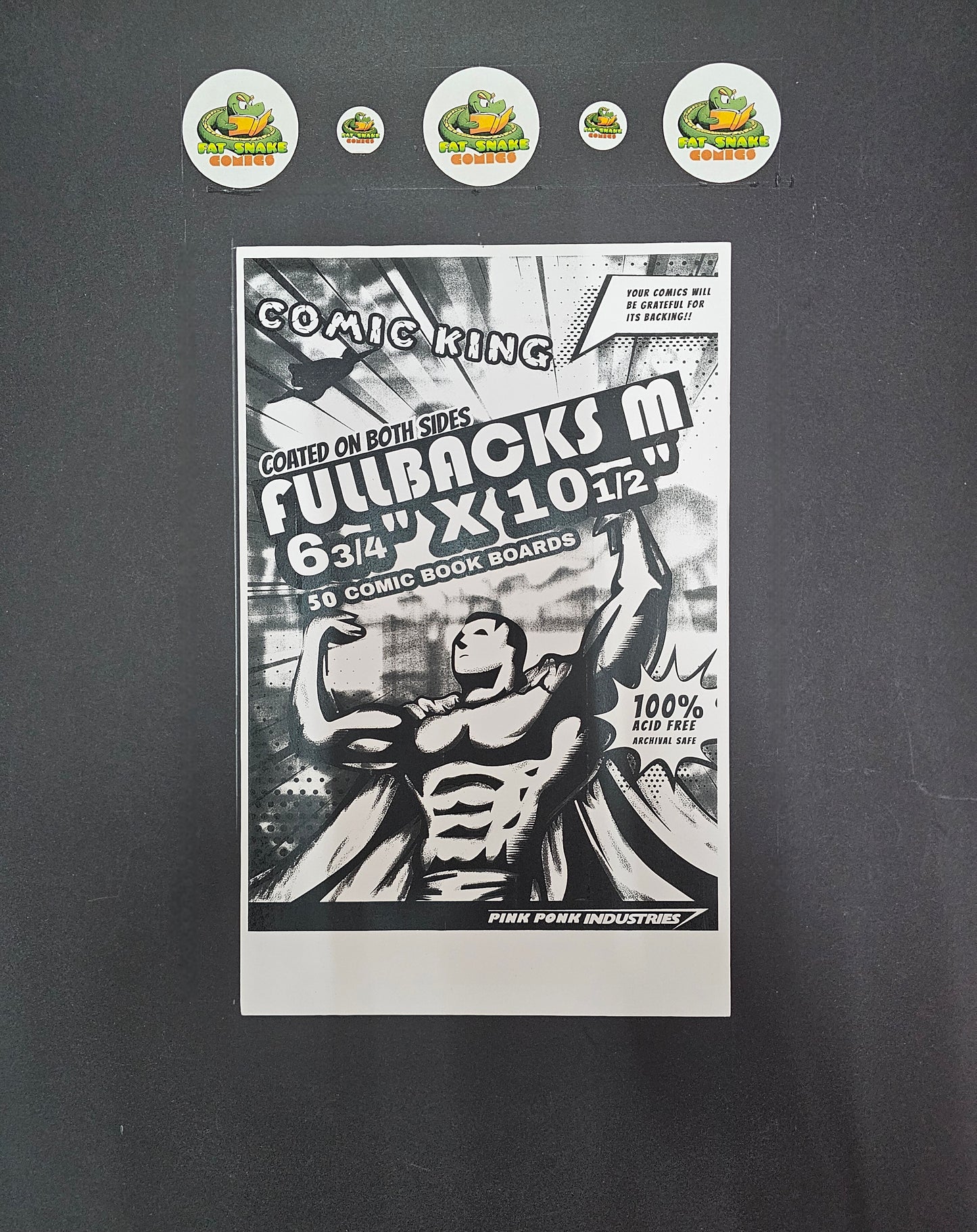 Comic King 6-3/4" Acid-Free Full-Back