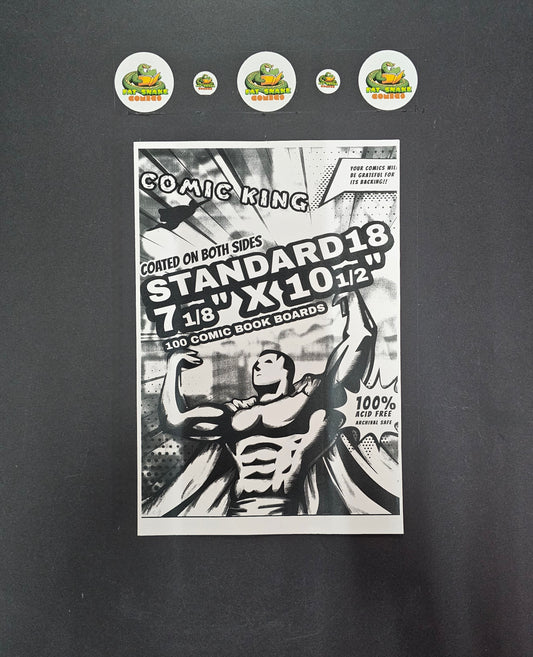 Comic King Standard18 7-1/8" x 10-1/2" Acid-Free Backing Board