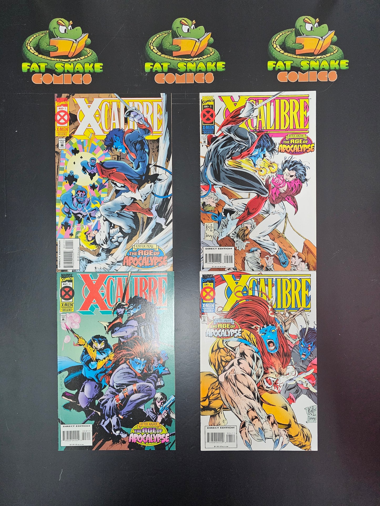 X-Calibre (1995) #1 to 4 Complete Run