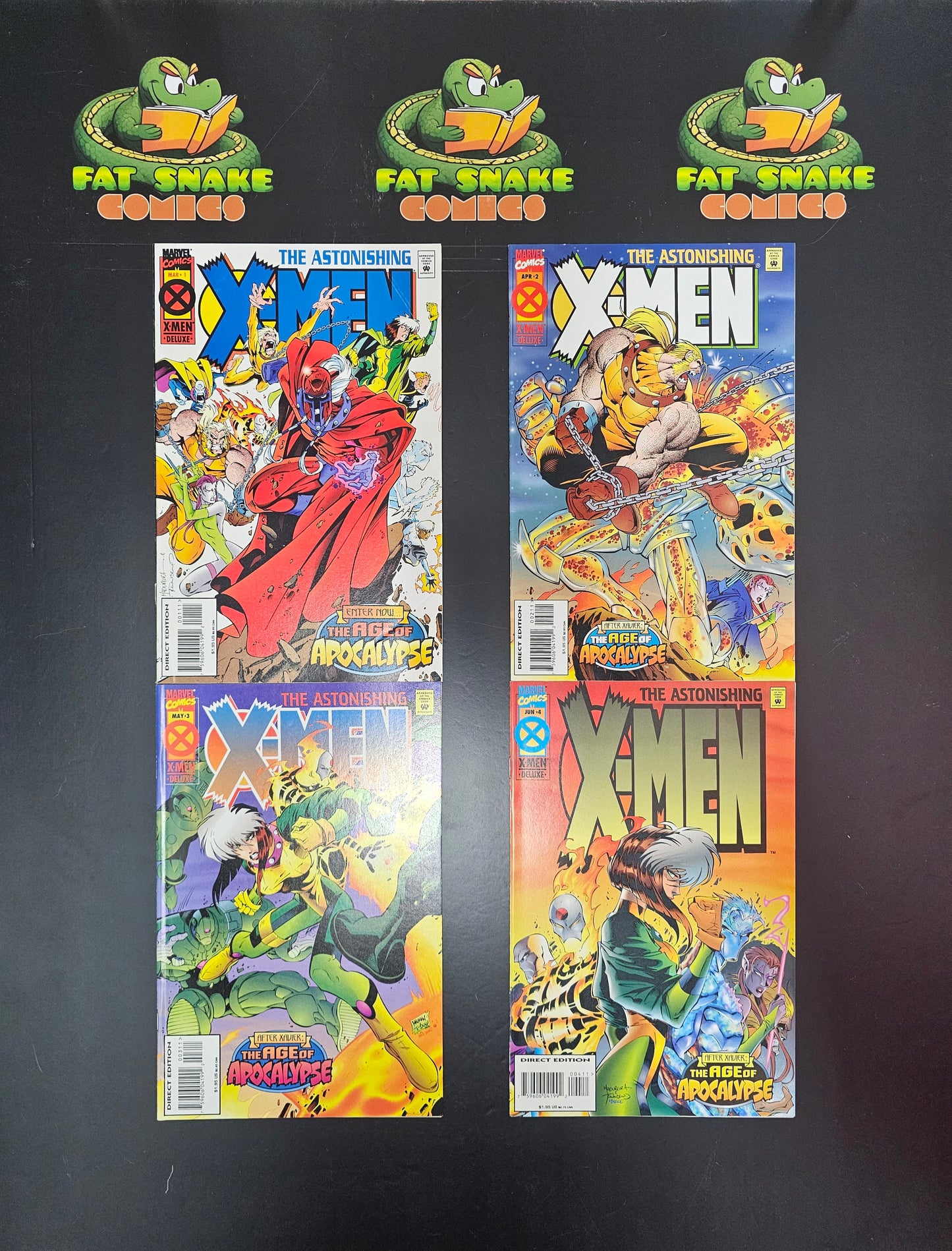 The Astonishing X-Men (1995) #1 to 4 Complete Run The Age of Apocalypse