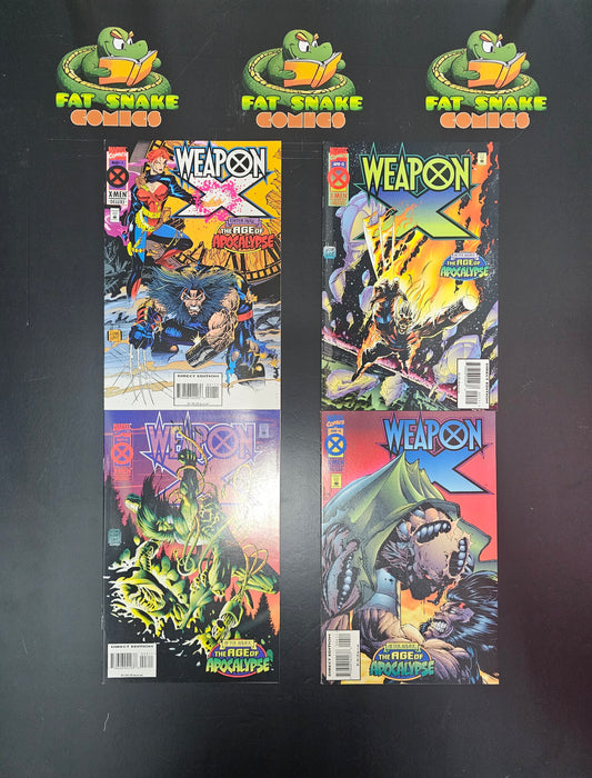 Weapon X (1995) #1 to 4 Complete Run The Age of Apocalypse
