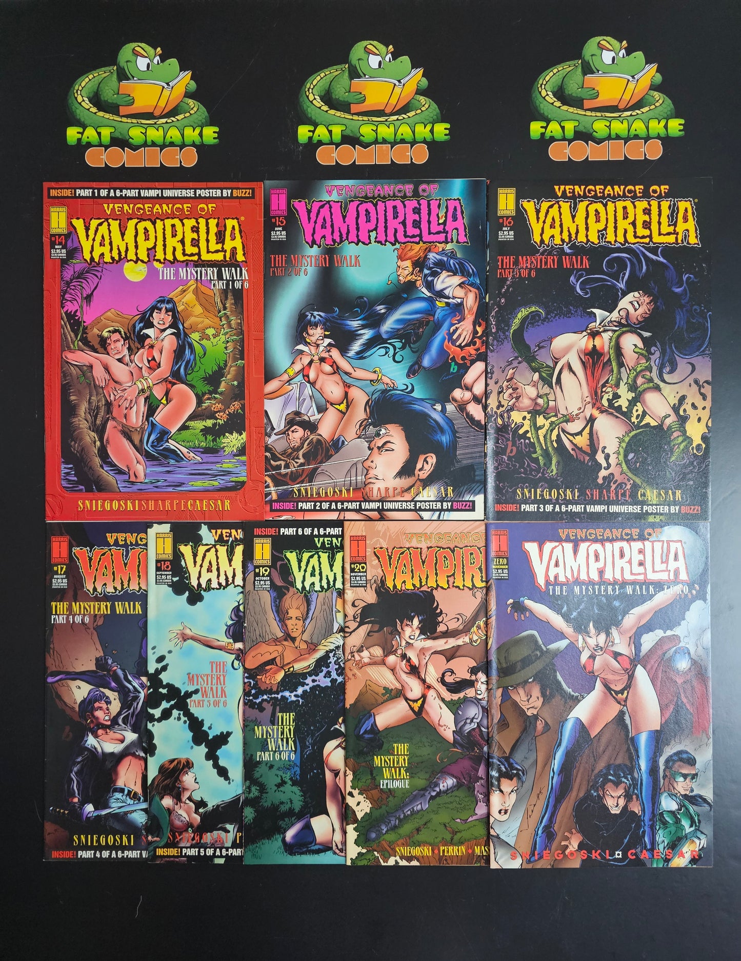 Vengeance of Vampirella (1995) The Mystery Walk #14-20 + Zero