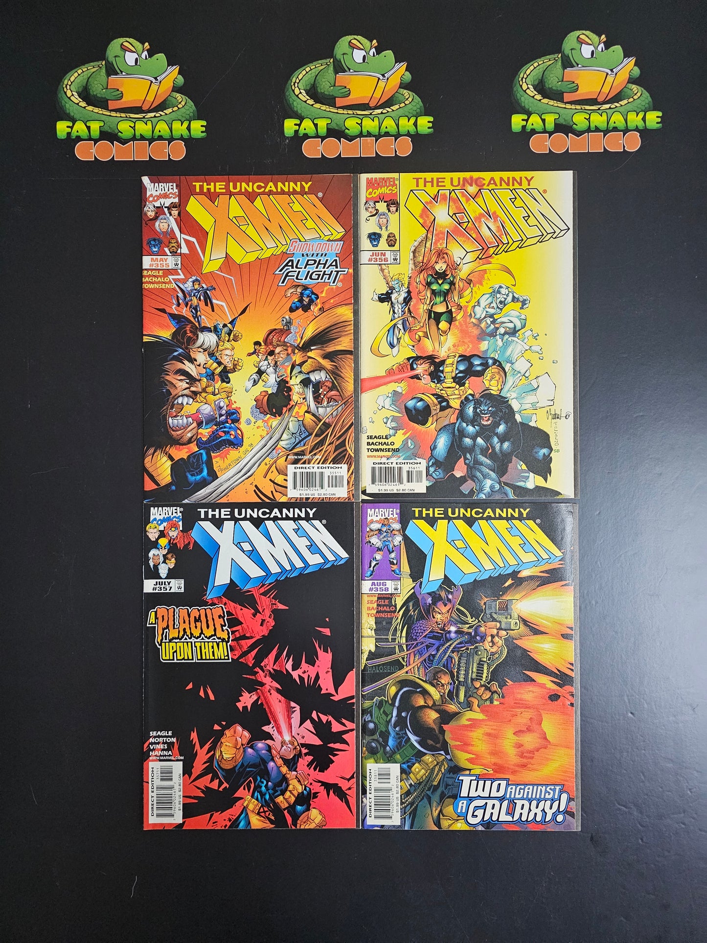 Uncanny X-Men (1998) #355 to #358 High Grade Bundle