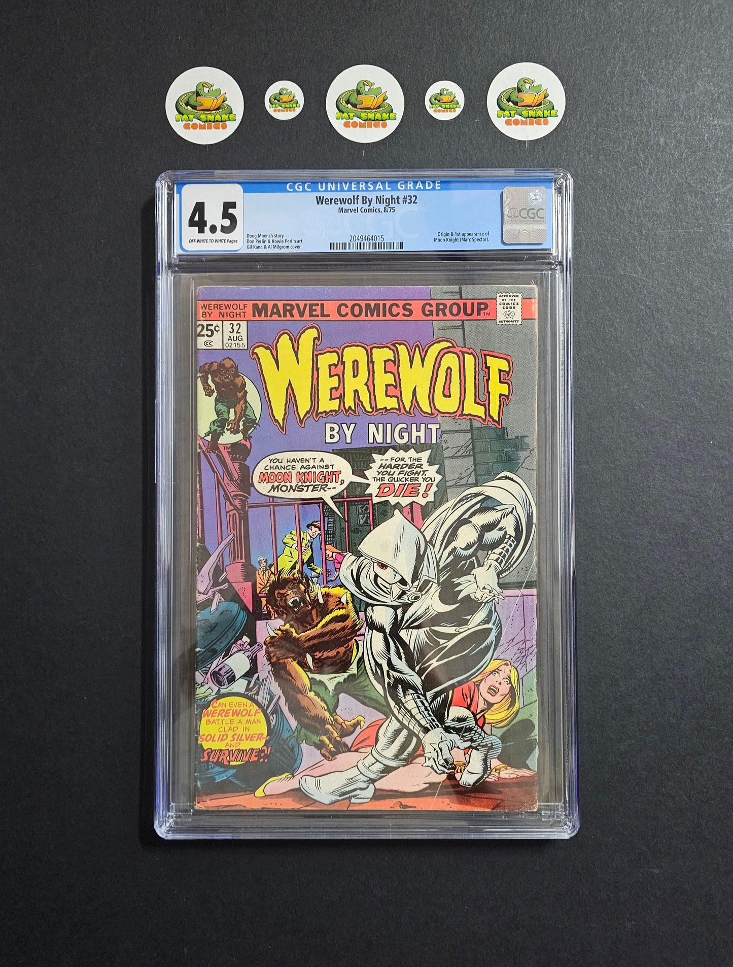 Werewolf by Night (1975) #32 CGC 4.5 1st Appearance of Moon Knight (Marc Spector)