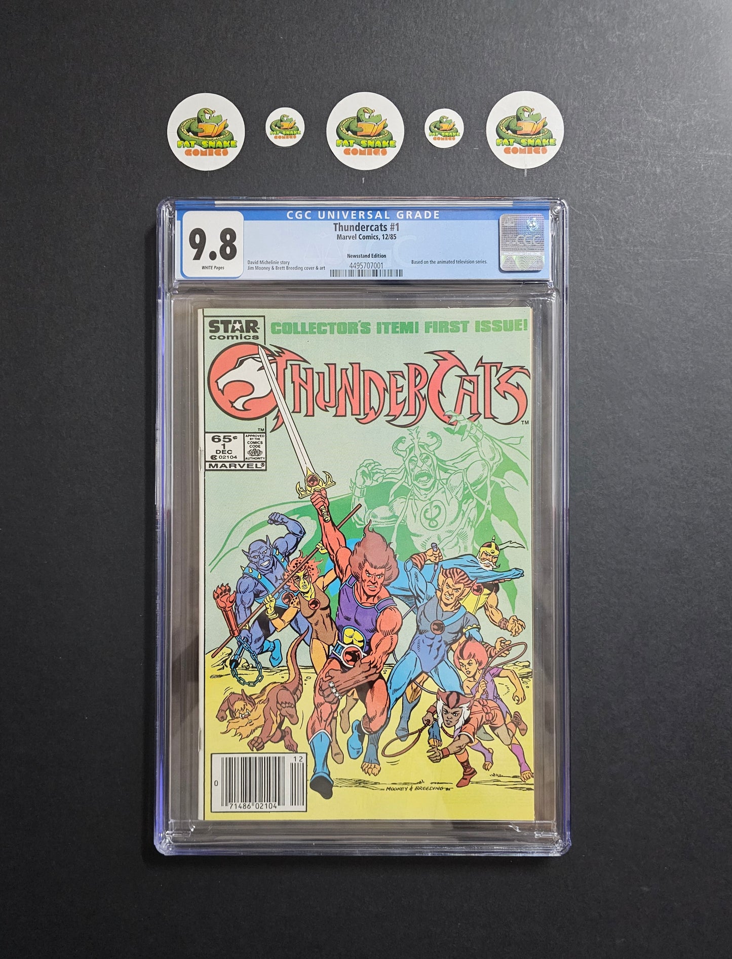 Thundercats (1985) #1 CGC 9.8 WP Newsstand