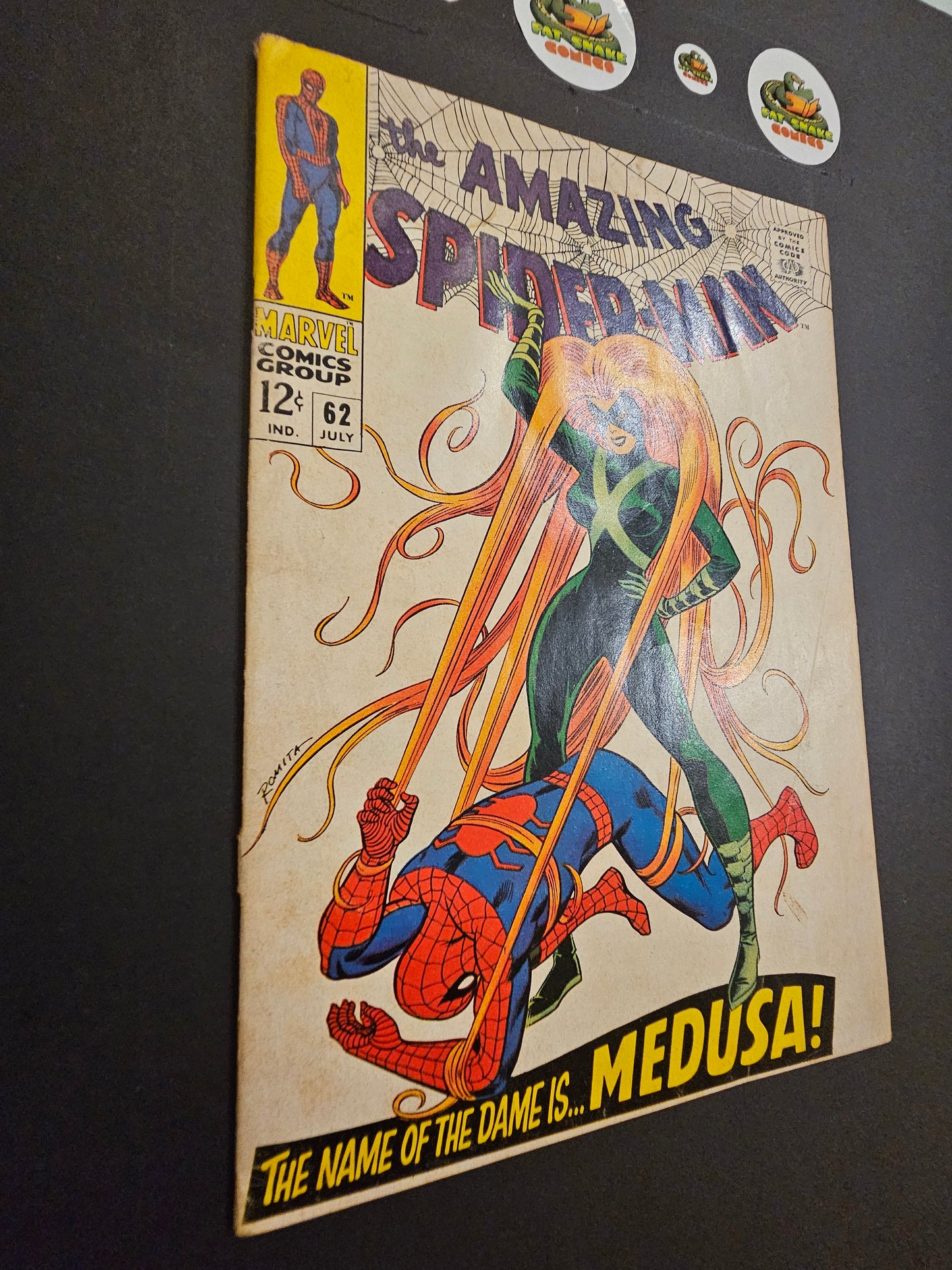 Amazing Spider-Man (Vol.1) #62 Beautiful Medusa Cover Appearance of