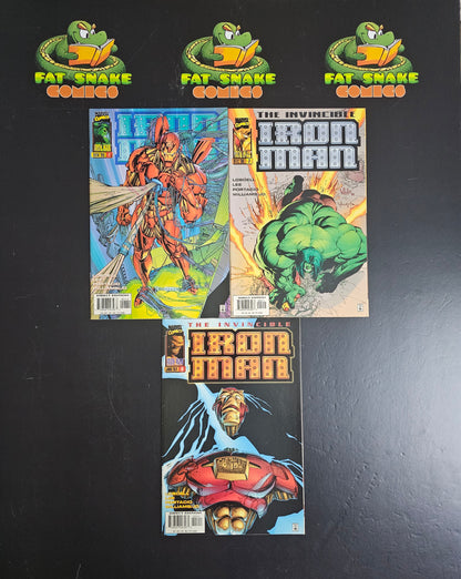 Iron Man (Vol.2) #1 to 13 Complete Volume; 1st "Heroes Reborn" Iron Man & Hulk