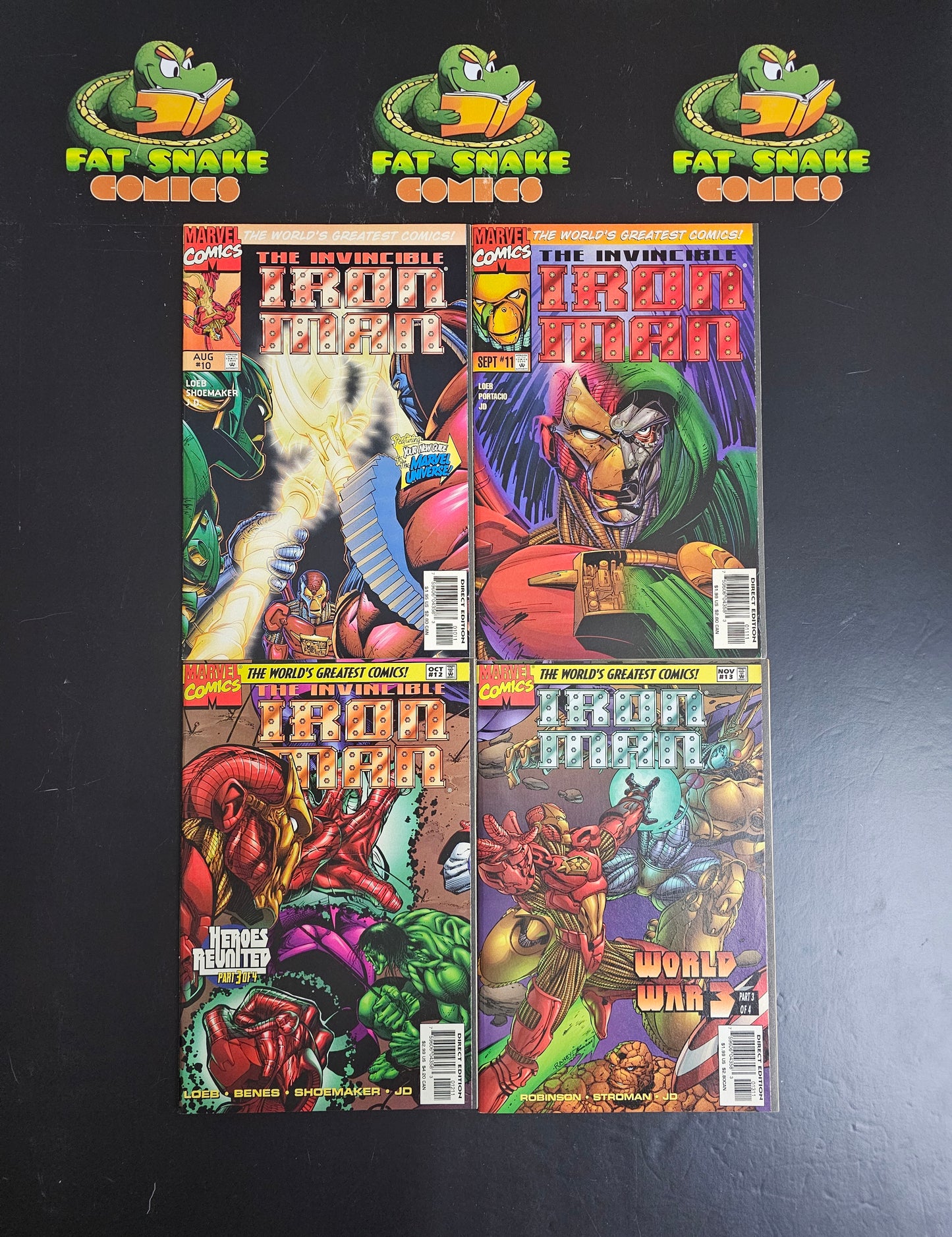 Iron Man (Vol.2) #1 to 13 Complete Volume; 1st "Heroes Reborn" Iron Man & Hulk