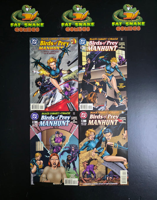 Birds of Prey: Manhunt (1996) #1-#4 Complete Mini-series