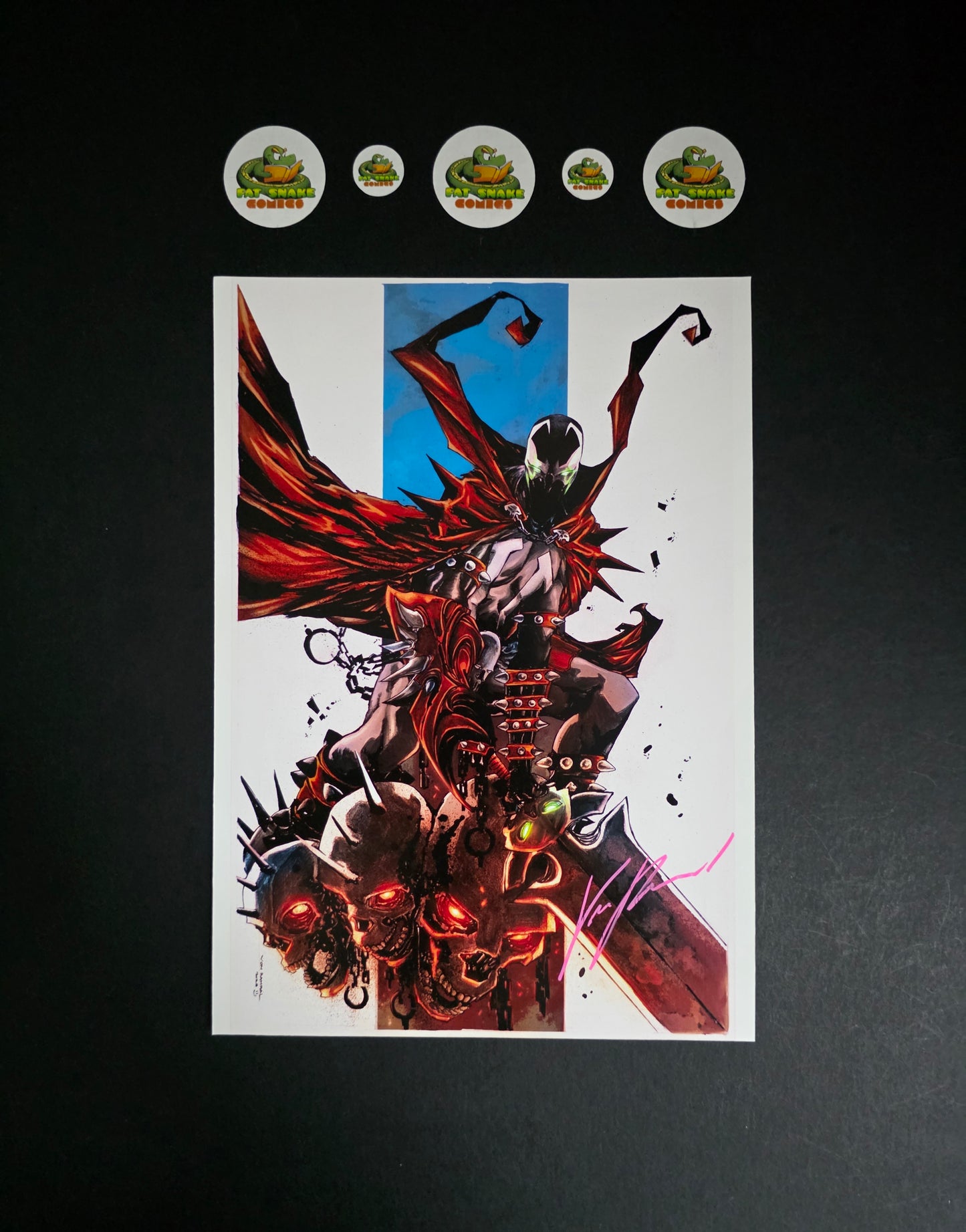 Signed Spawn Art Print x 6 Bundle Von Randal