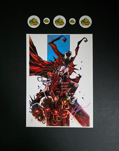 Signed Spawn Art Print x 6 Bundle Von Randal