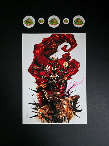 Signed Spawn Art Print x 6 Bundle Von Randal
