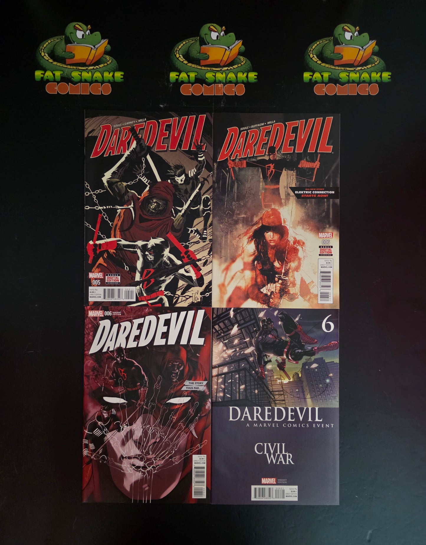 Daredevil (Vo. 4, 2016) #1-#10 + Variant High Grade Bundle