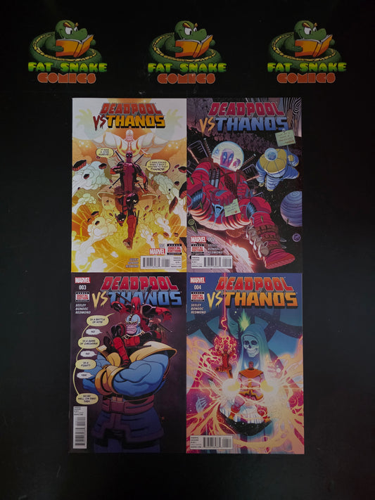 Deadpool vs Thanos (2015) Complete Limited Series #1-#4 + Variant 1B, 3B & 4B