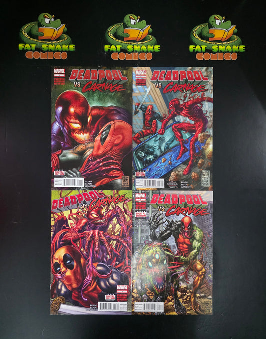 Deadpool vs Carnage (2014) #1-#4 Complete Limited Series