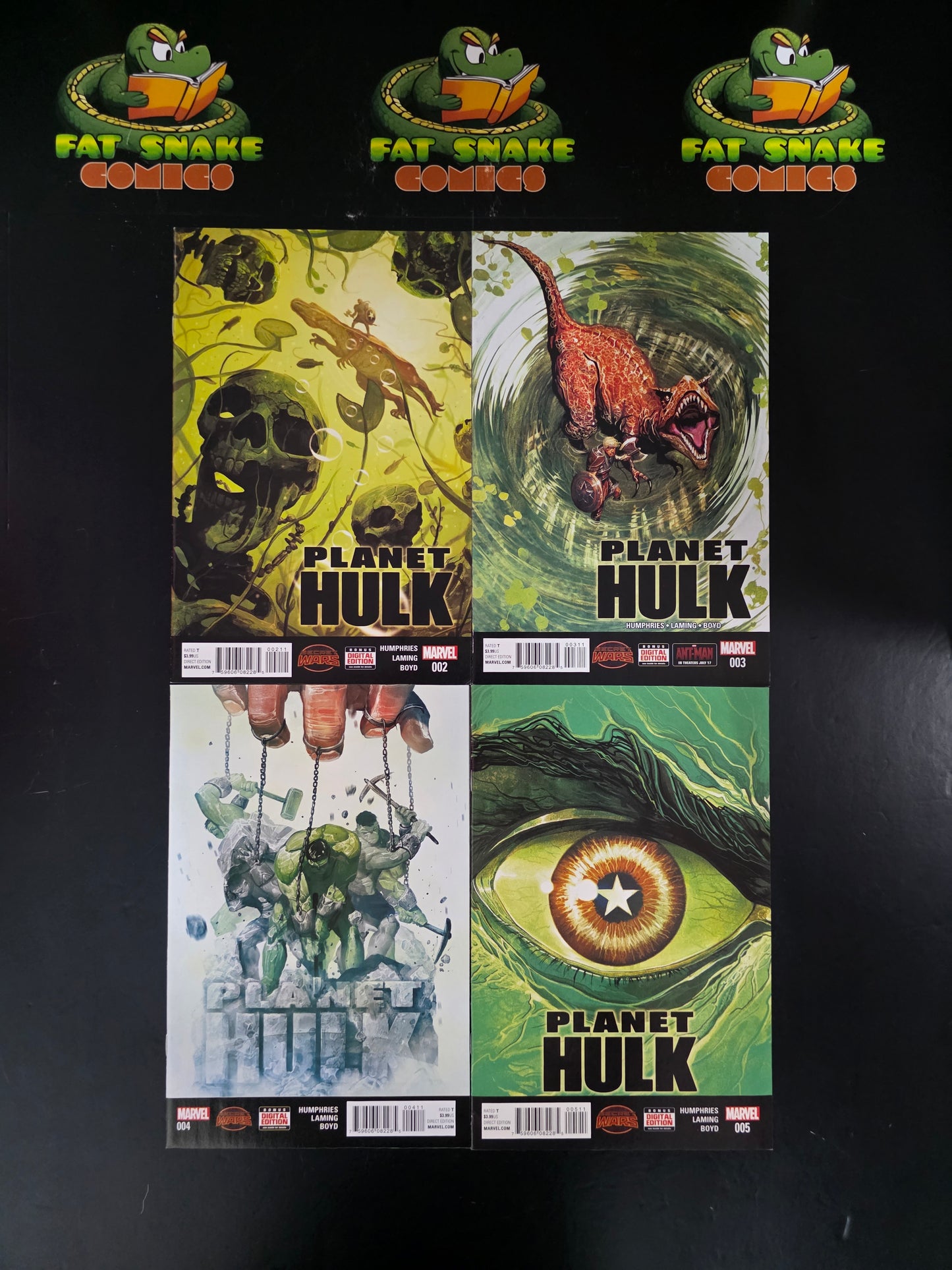 Planet Hulk (2015) Complete 5-issue Limited Series with Variants