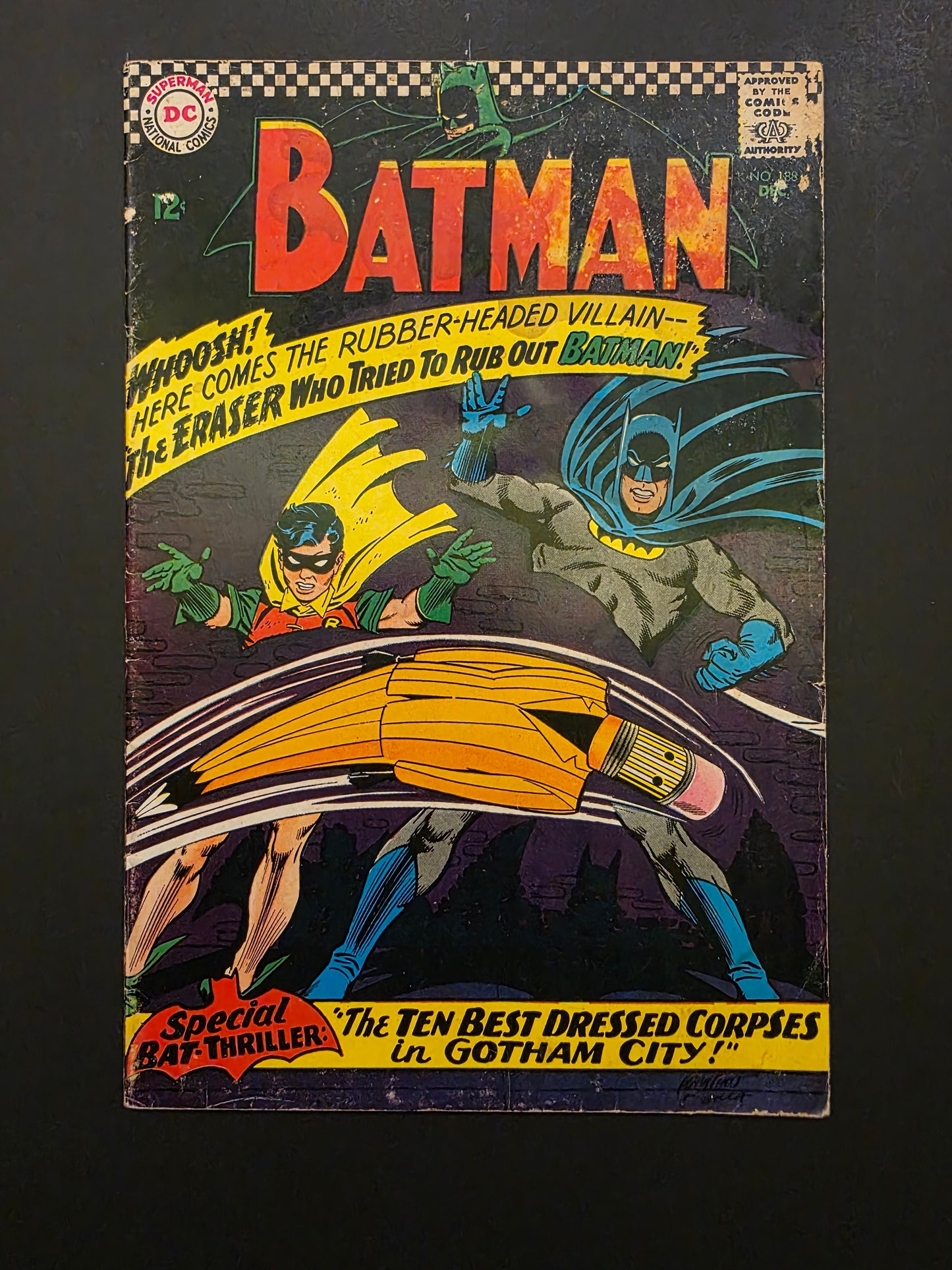 Batman (1966) #188 1st Appearance of Eraser