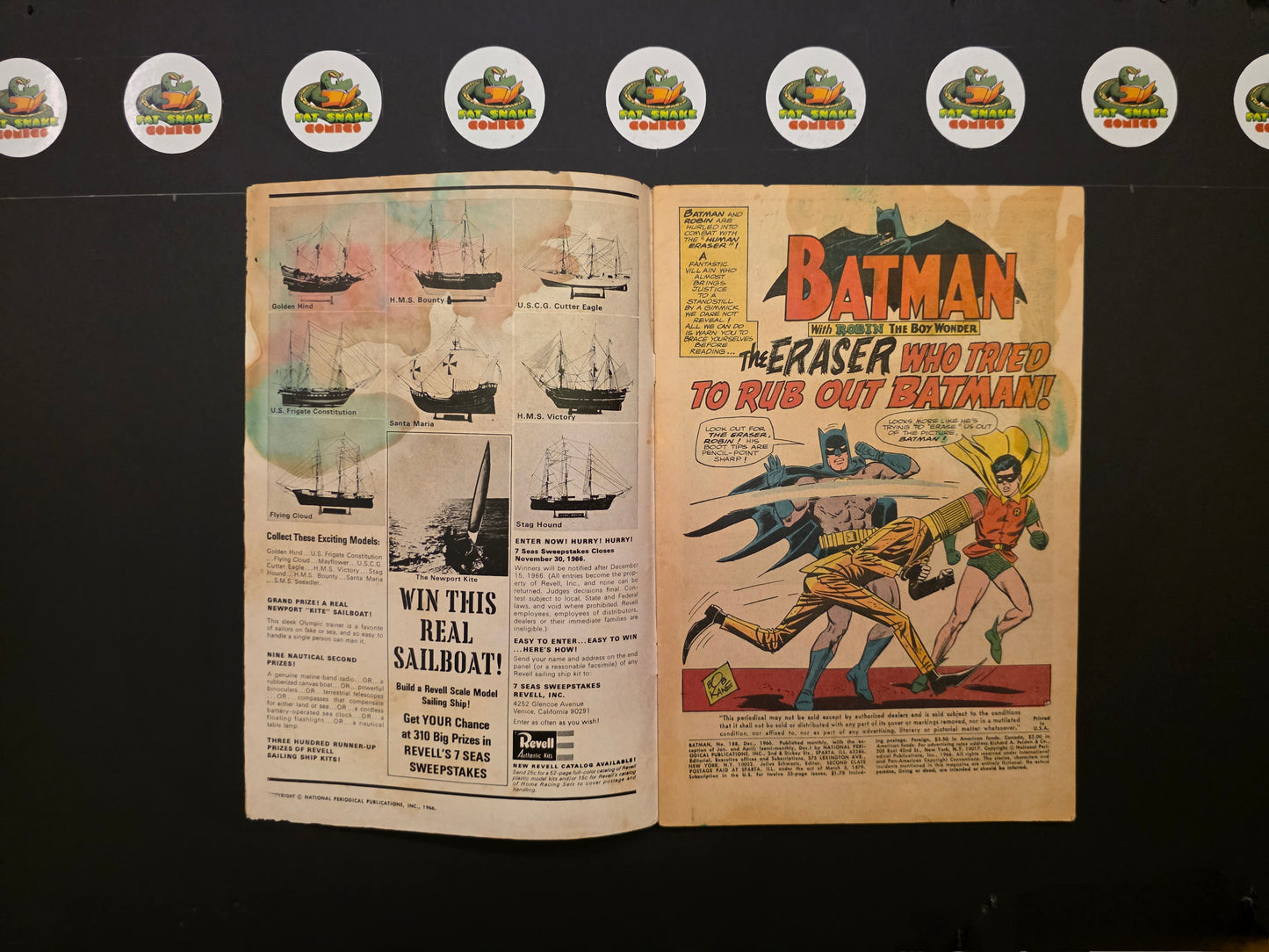 Batman (1966) #188 1st Appearance of Eraser