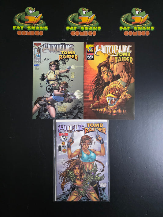 Witchblade Tomb Raider (2000) #1/2 High Grade Bundle