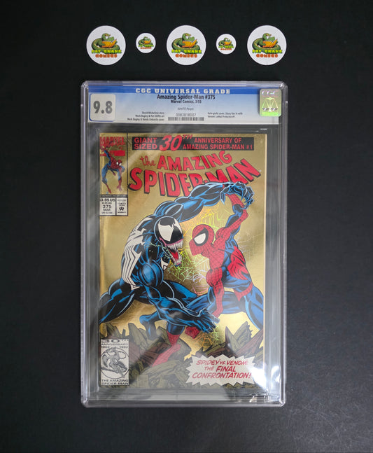 Amazing Spider-Man (1993) #375 CGC 9.8 WP Gold Holo-Grafx Cover