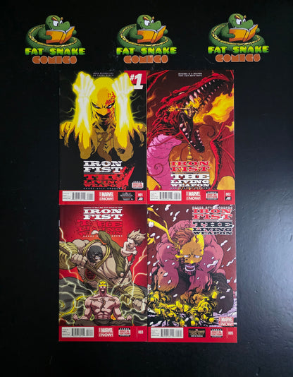 Iron Fist: The Living Weapon (2014) #1-3, 5-7, 9-12 1st Appearance of Pei & Brenda Swanson