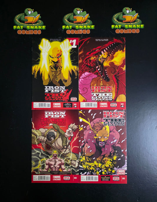 Iron Fist: The Living Weapon (2014) #1-3, 5-7, 9-12 1st Appearance of Pei & Brenda Swanson