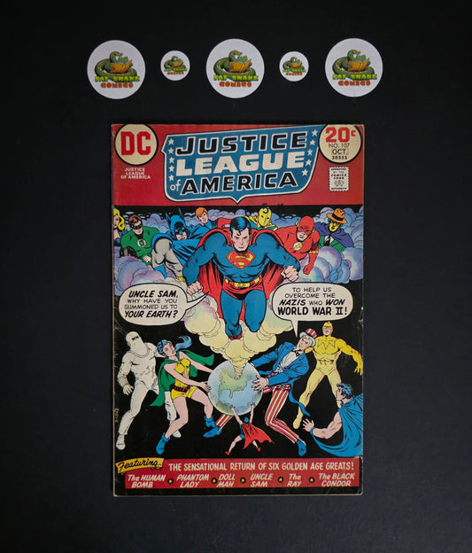 Justice League of America (1973) #107 1st Team Appearance of Freedom Fighters & Earth-X