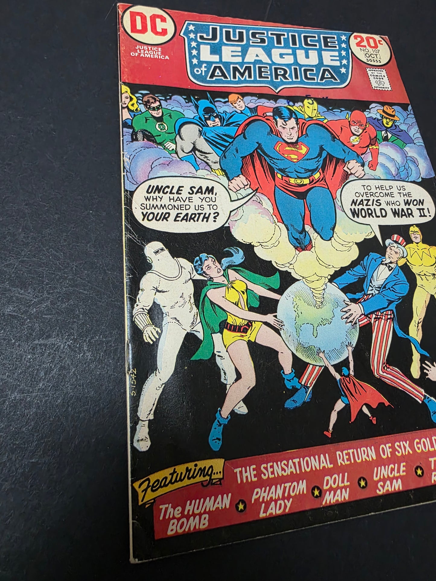 Justice League of America (1973) #107 1st Team Appearance of Freedom Fighters & Earth-X