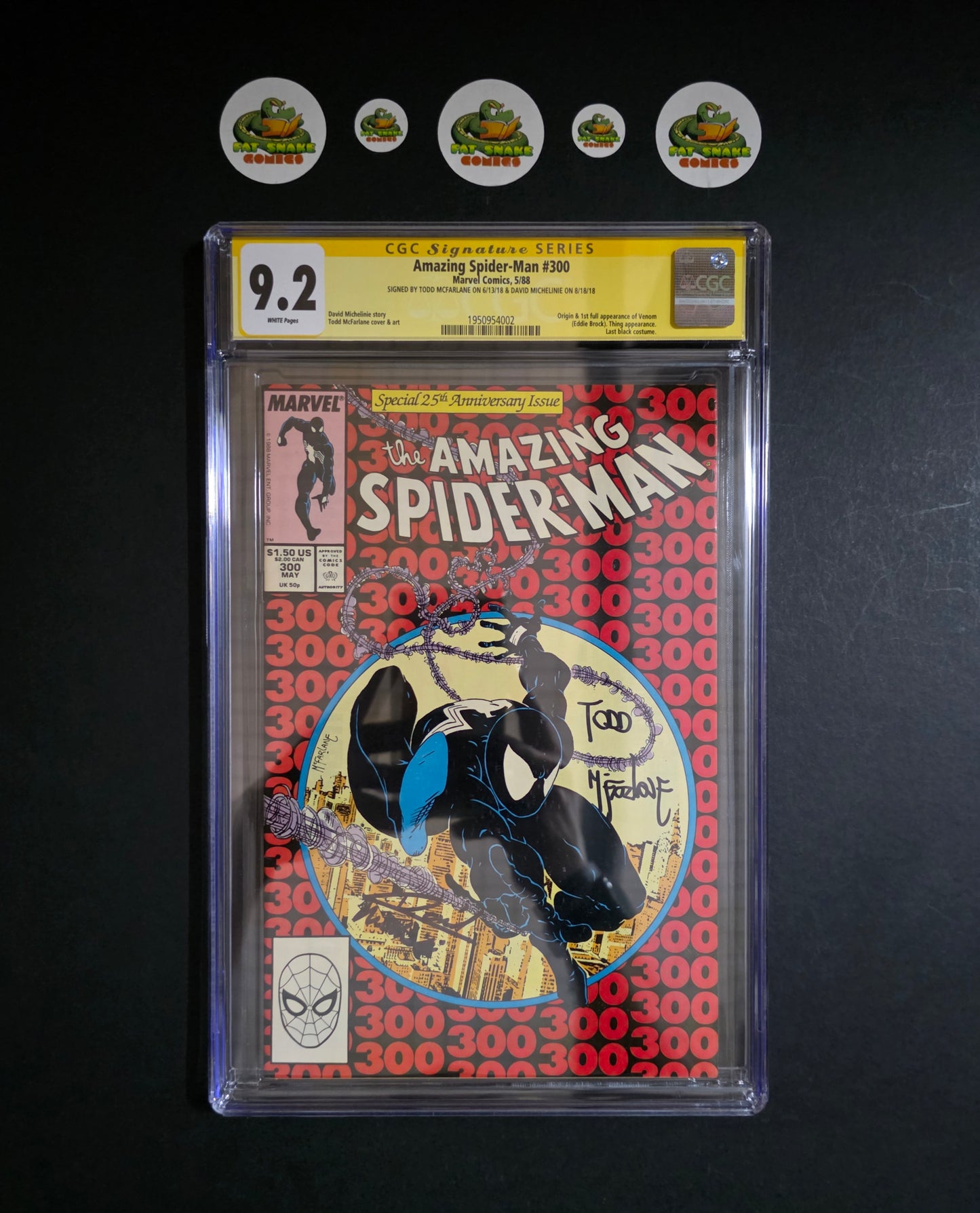 Amazing Spider-Man (Vol.1) #300 CGC 9.2 SSx2 Origin & 1st Full Appearance of Venom (Eddie Brock)