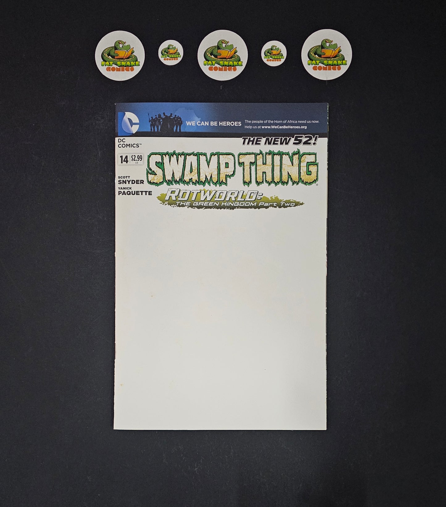 Swamp Thing (2013) #1 Rare Blank Cover