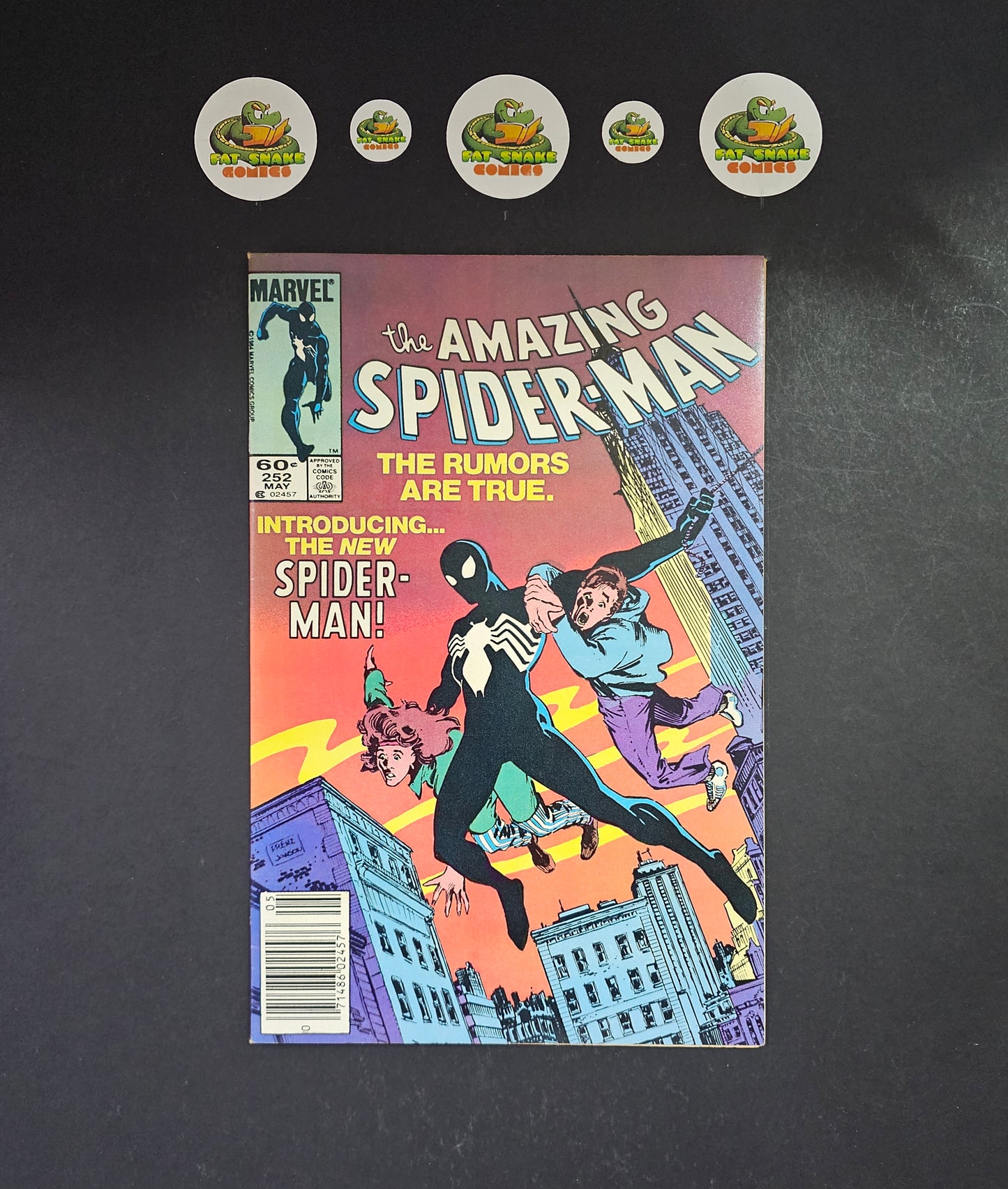 Amazing Spider-Man (1984) #252 Newstand 1st Black Costume
