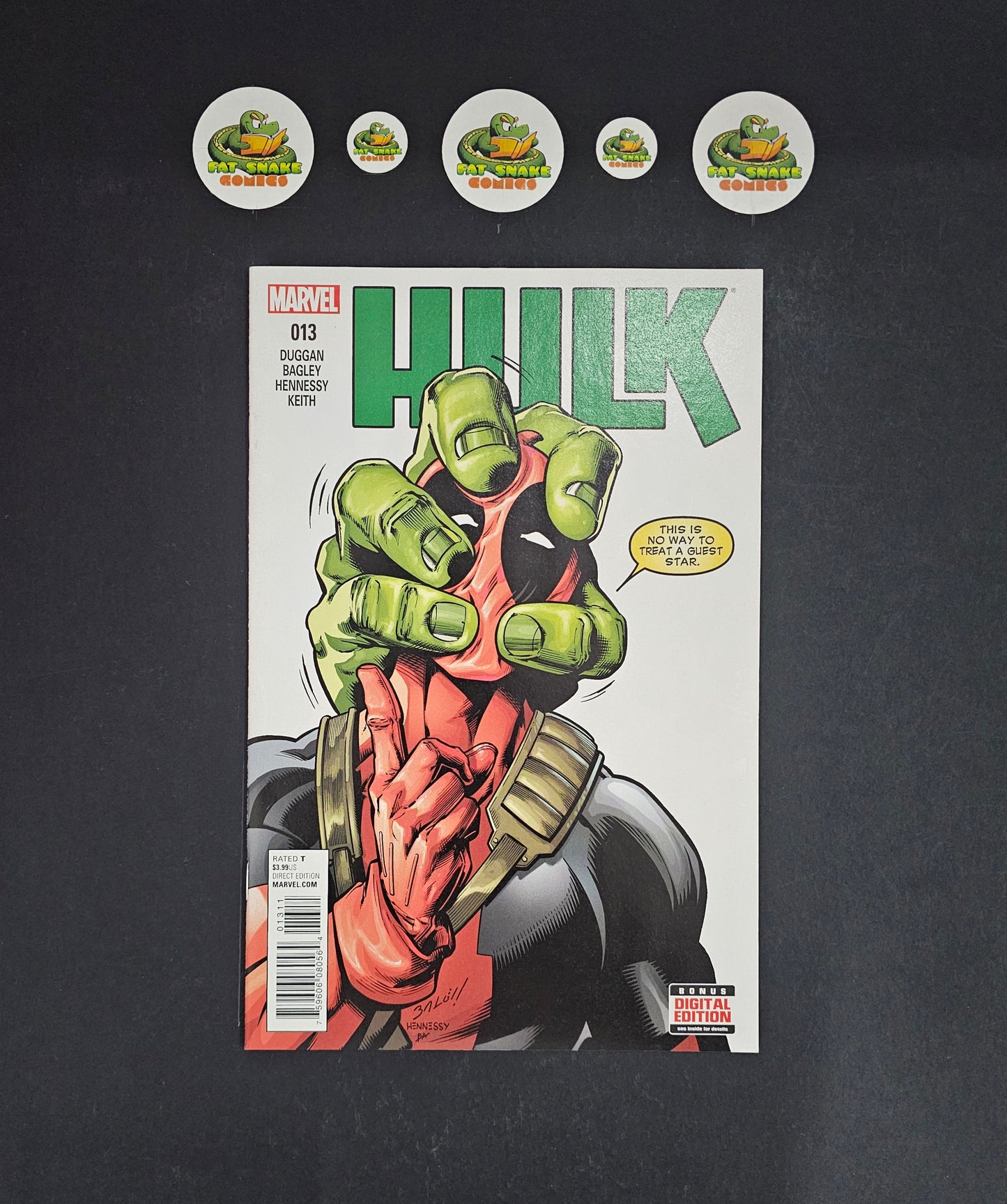 Hulk (2015) #13 Deadpool Cover & Appearance