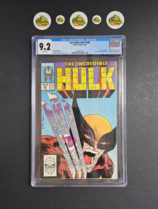 Incredible Hulk (1988) #340 CGC 9.2 WP Iconic Todd McFarlane's Cover