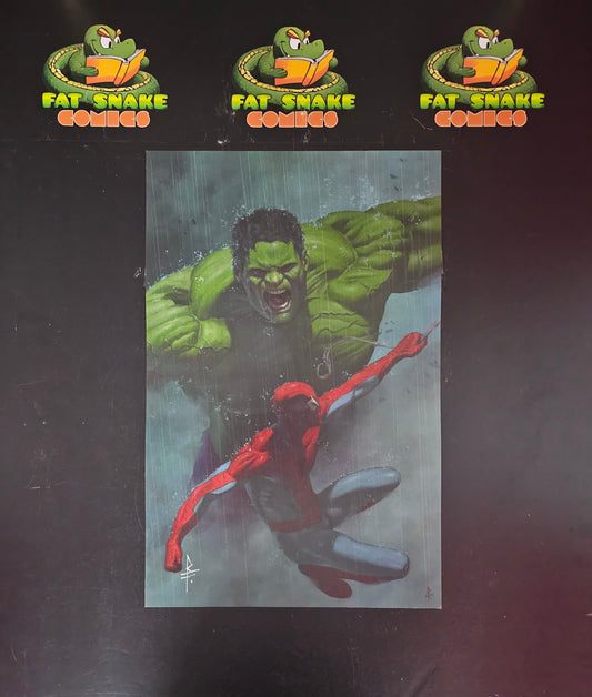 Incredible Hulk vs Spider-Man (Signed) by Riccardo Federici