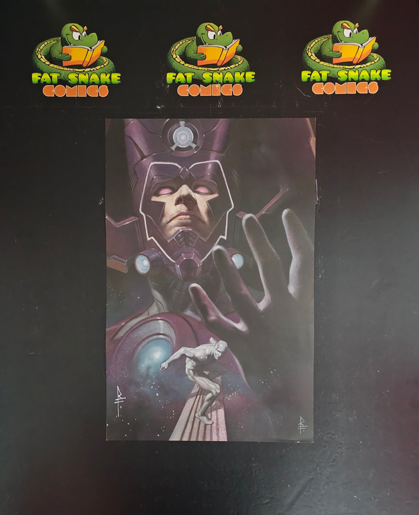 Galactus & Silver Surfer Signed Art Print by Riccardo Federici