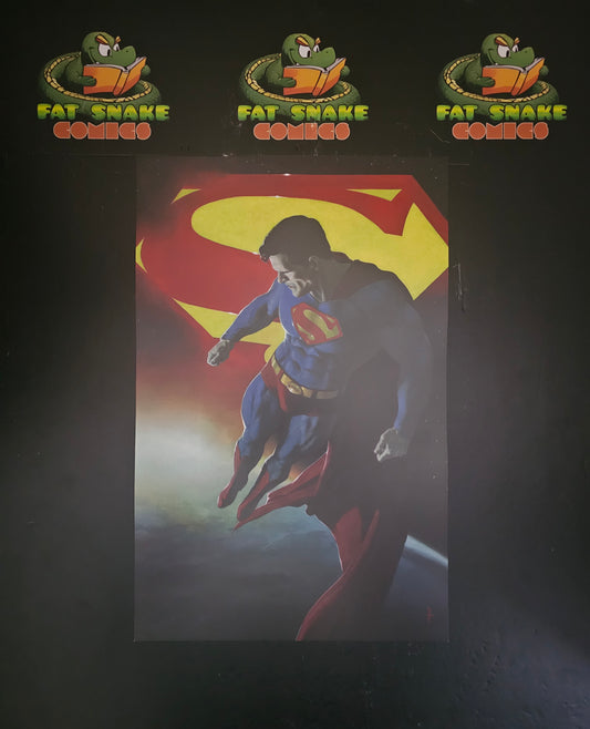 Superman Art Print (Signed) by Riccardo Federici