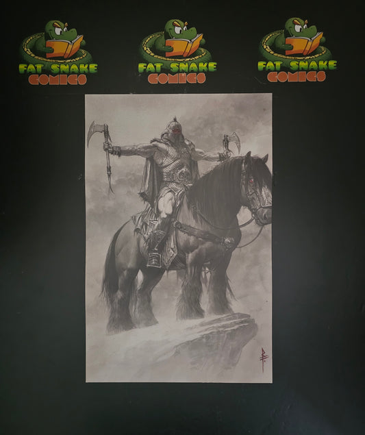 Death Dealer Art Print by Riccardo Federici