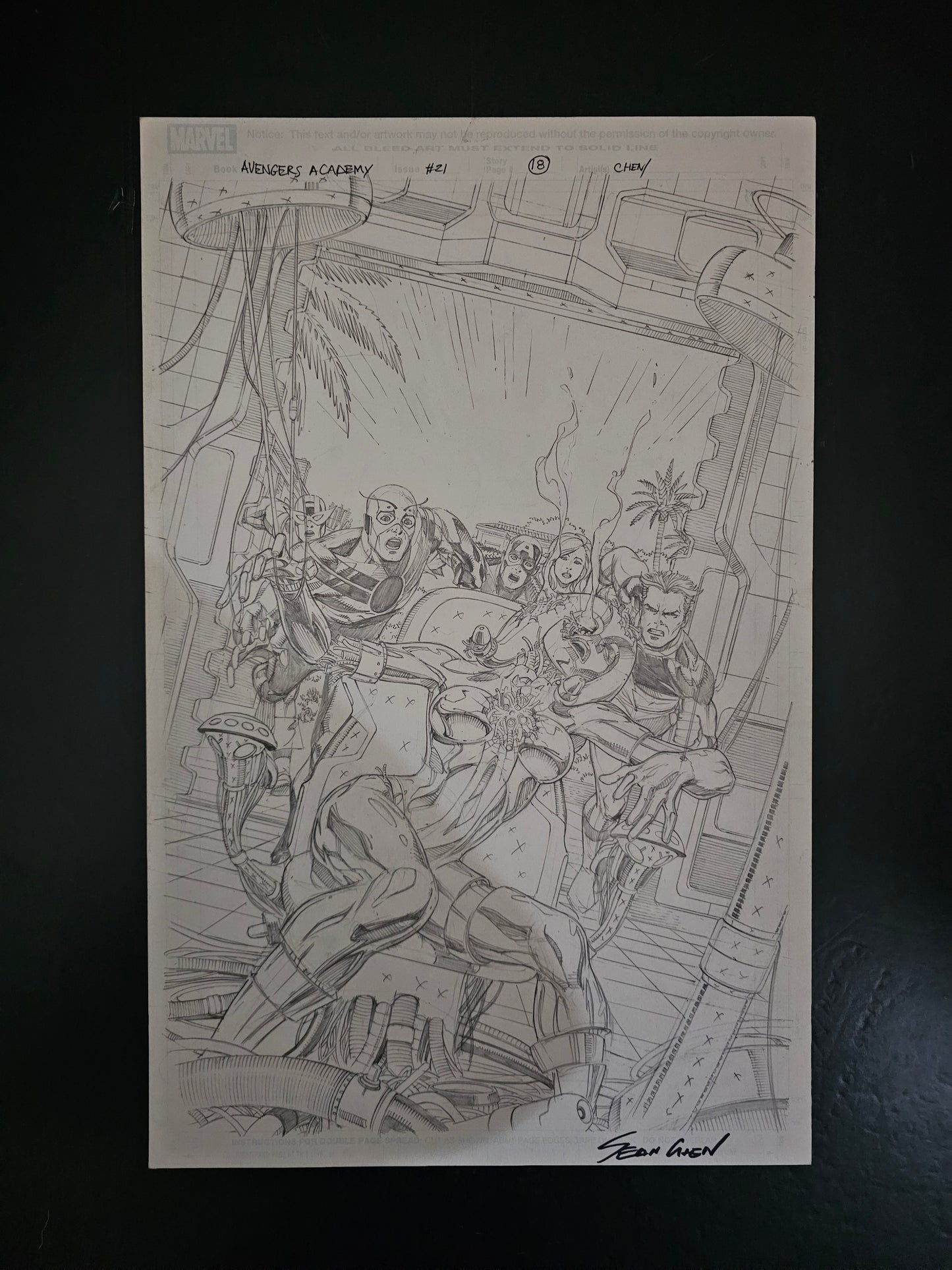 Avengers Academy #21 Page 18 OA by Sean Chen