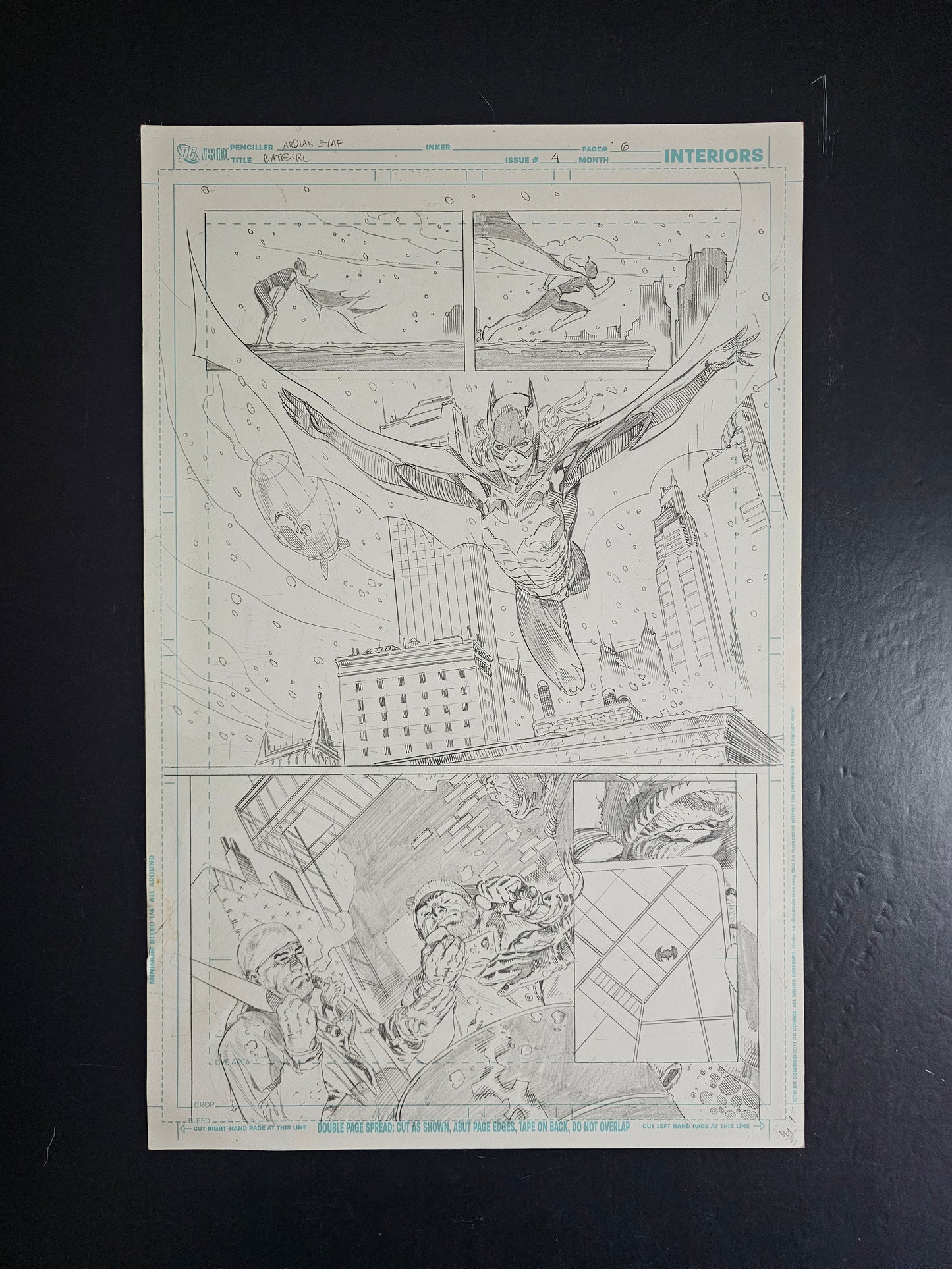 Batgirl #4 Page 6 Original Art Page by Adrian Syaf