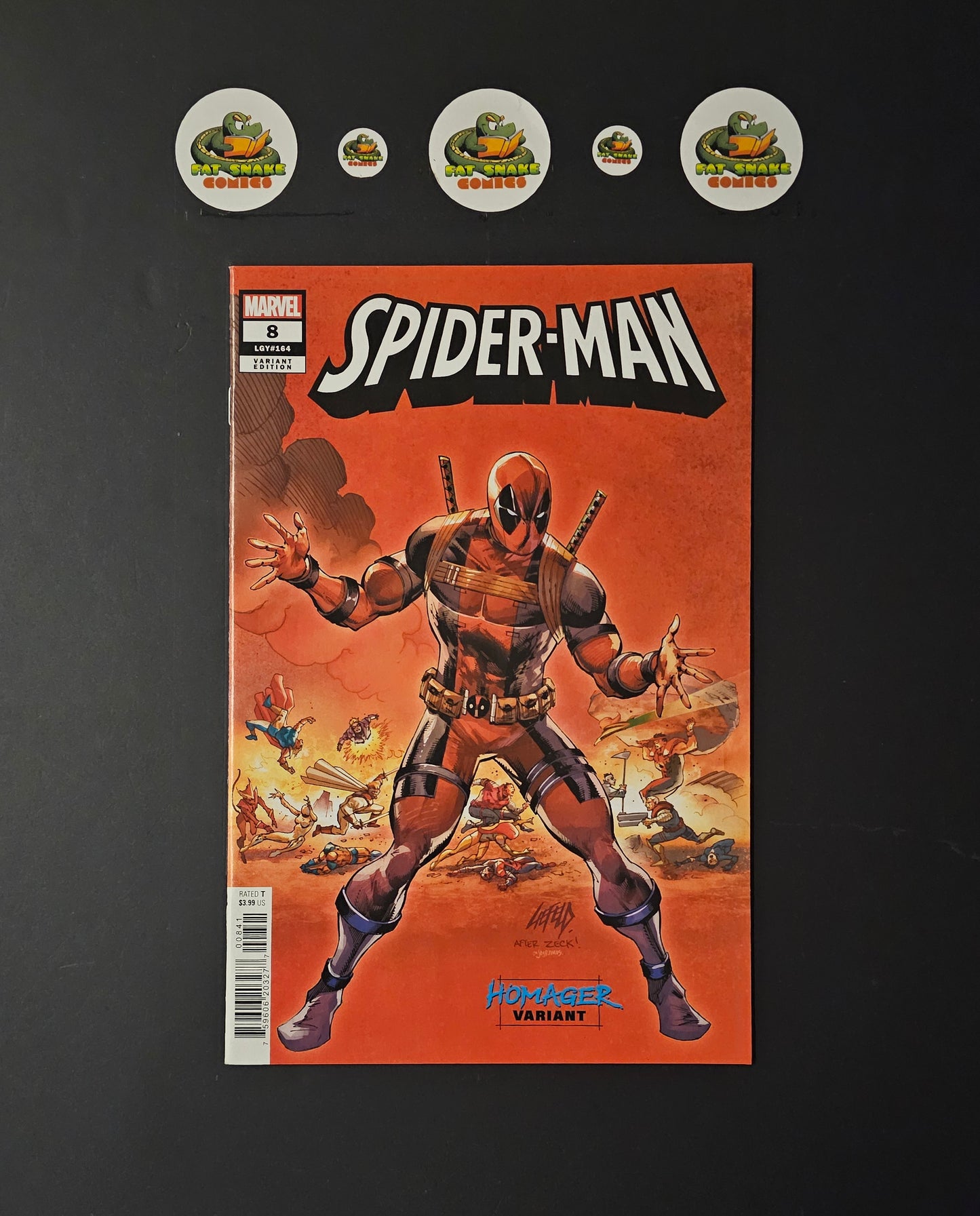 Spider-Man (2023) #2 Rob Liefeld Deadpool SW8 Homage