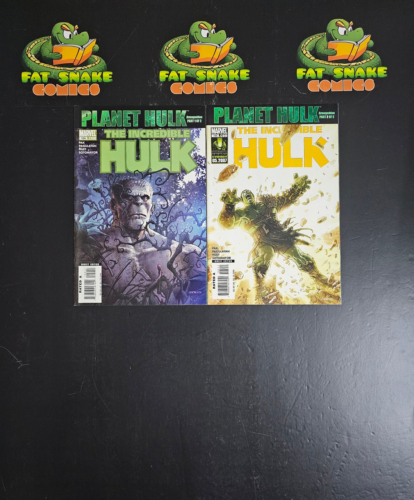 Incredible Hulk (2007) #104-105 Planet Hulk Death of Caiera