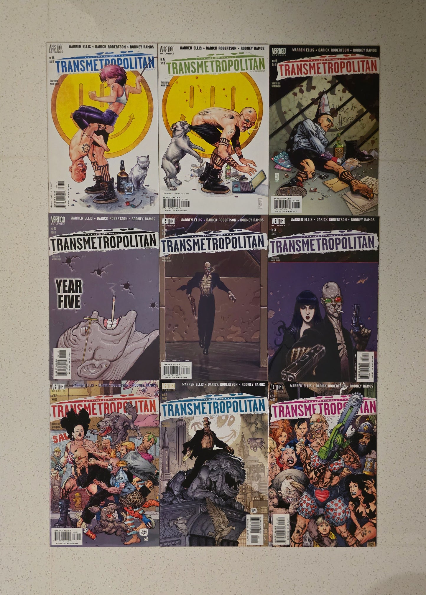 Transmetropolitan (1997) #1-#60 Complete High Grade set