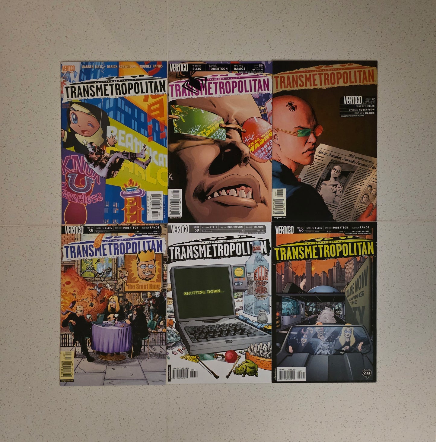 Transmetropolitan (1997) #1-#60 Complete High Grade set