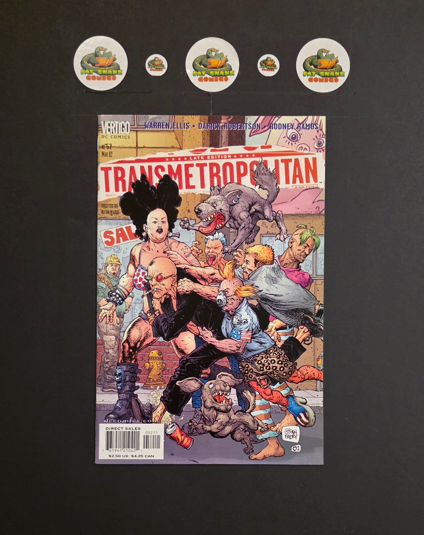 Transmetropolitan (2002) #52 to 54 Glenn Fabry Cover
