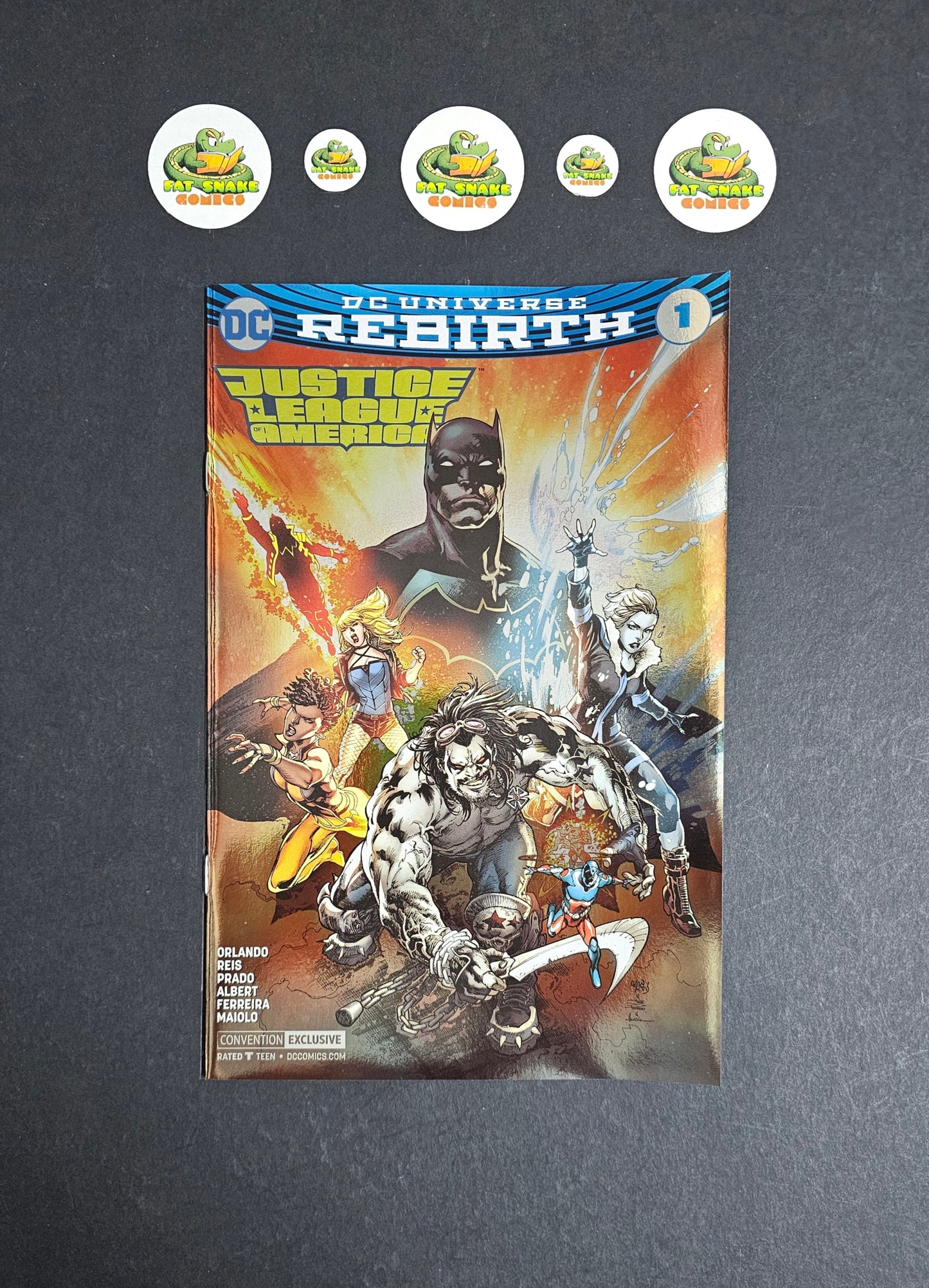 Justice League of America (2016) Rebirth #1 Silver Foil Exclusive