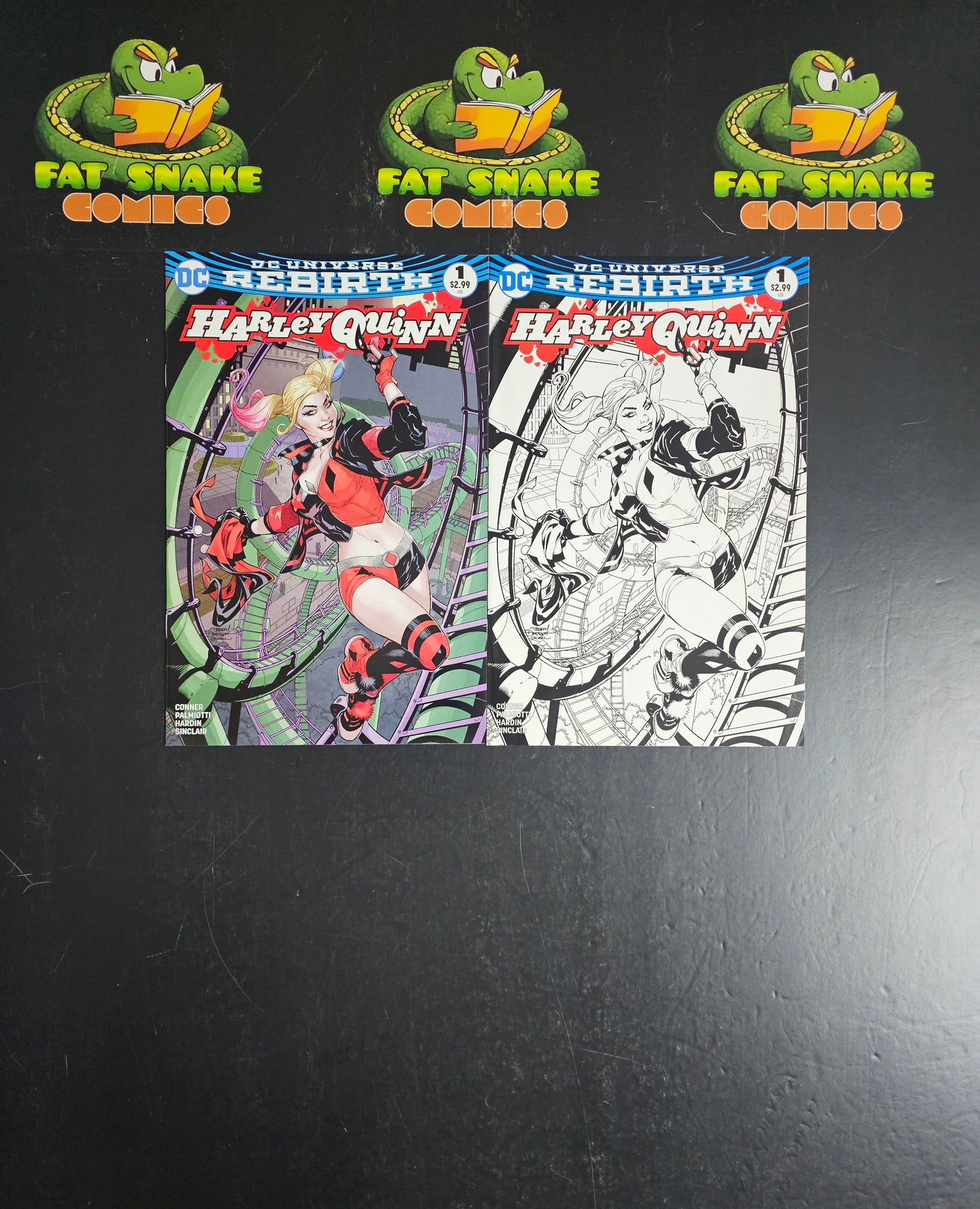 Harley Quinn (2016) Rebirth #1 Midtown Comics Dodson Variant Set