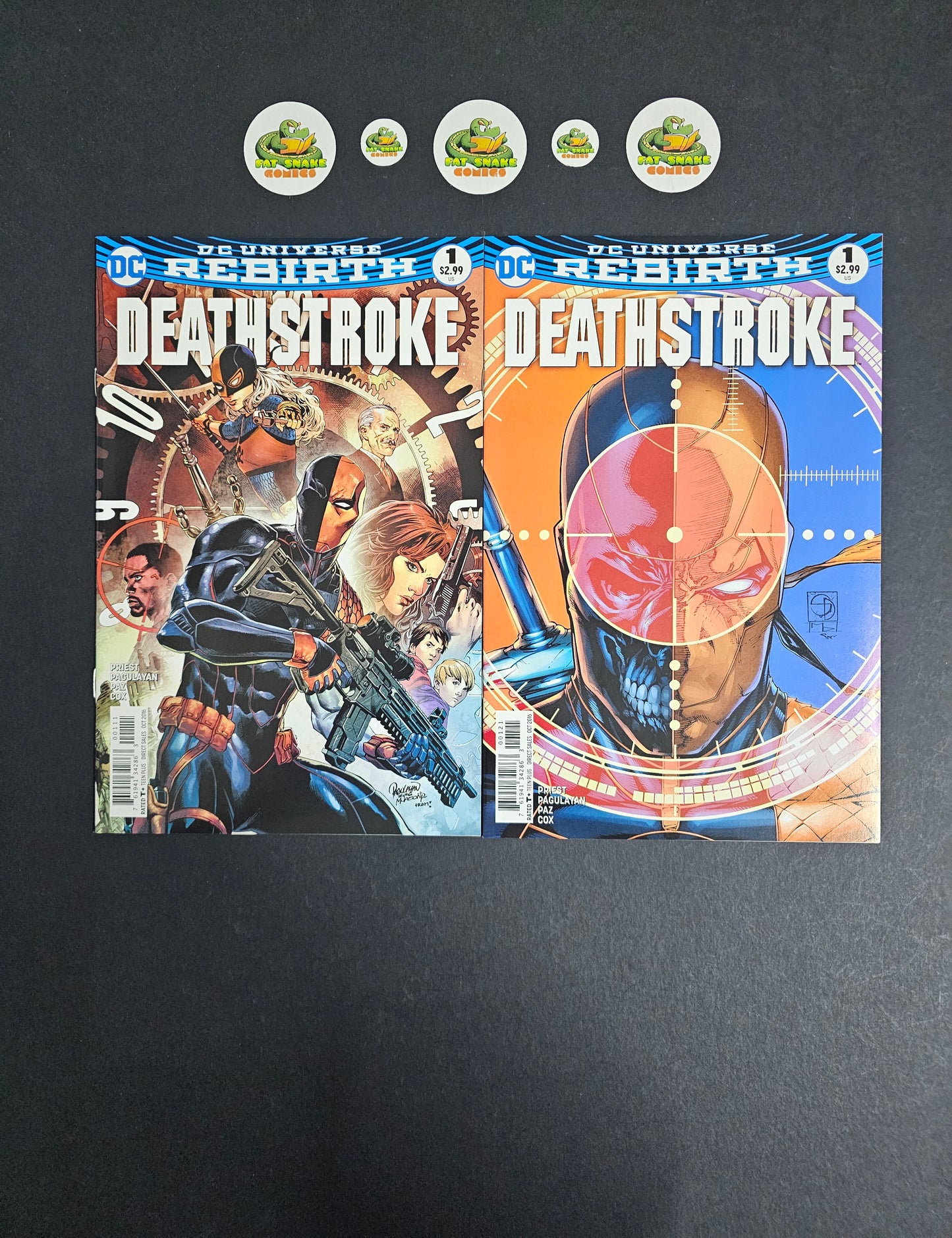 Deathstroke (2016) Rebirth #1 Cover A & B