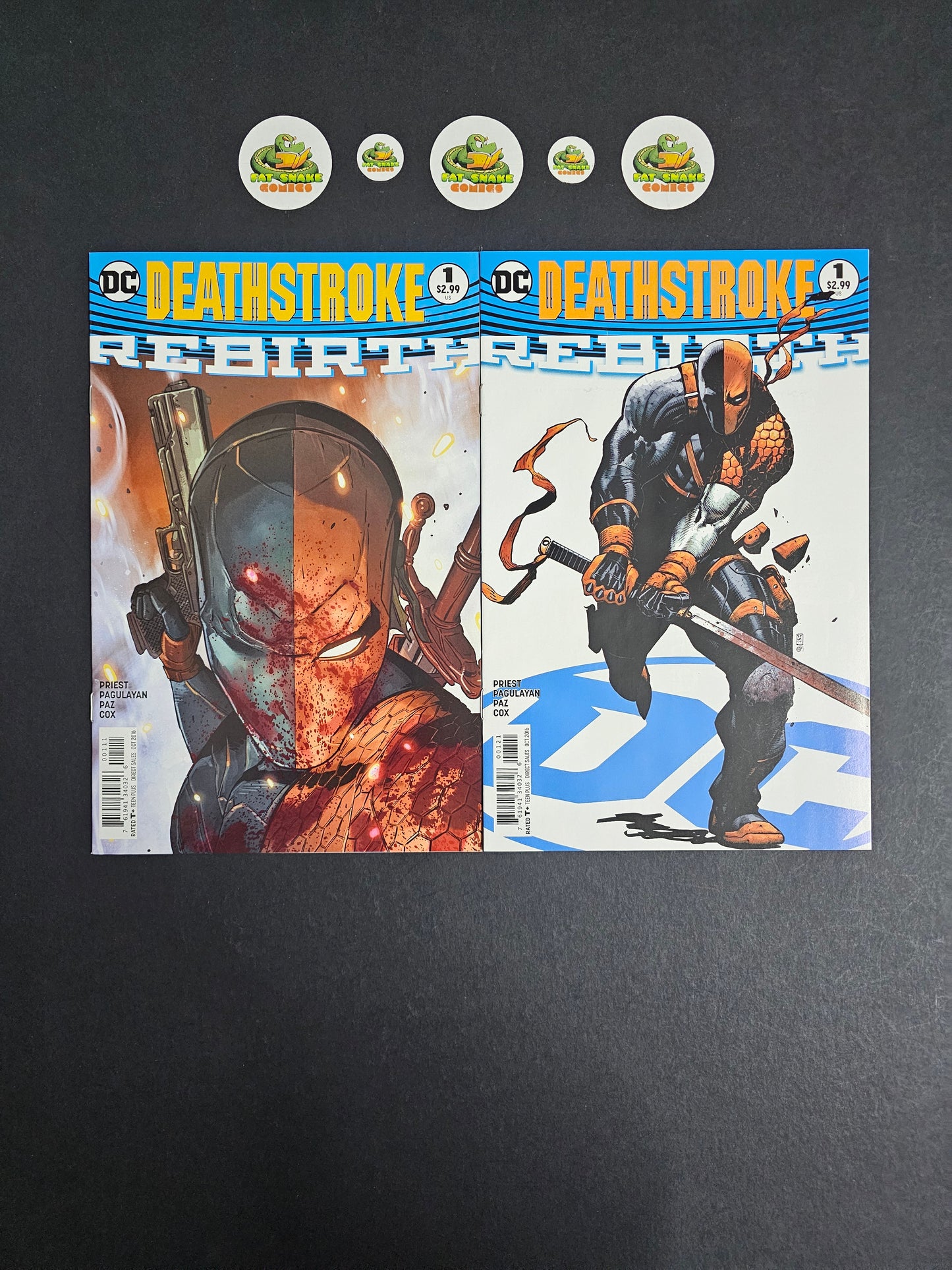 Deathstroke Rebirth (2016) #1 Cover A & B