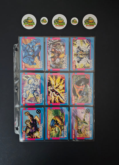 Impel X-Men (1992) Complete 100-Trading Cards + 5 x Gold Hologram variant